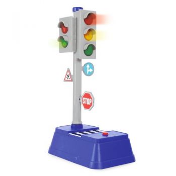 Set City Traffic semne circulatie si semafor electric (Culoare produse: Multicolor)