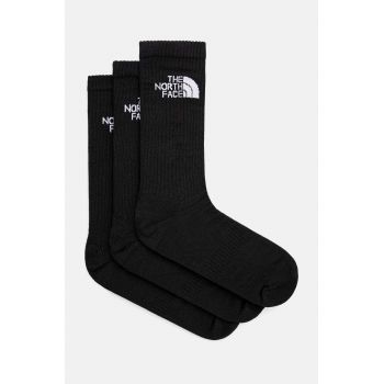 The North Face sosete 3-pack culoarea negru, NF0A882HJK31