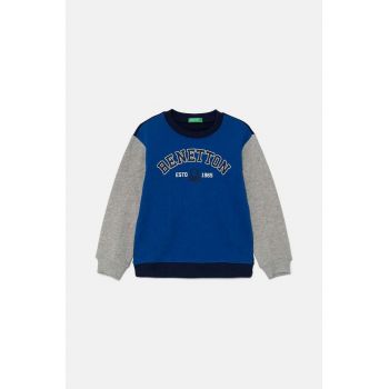 United Colors of Benetton hanorac de bumbac pentru copii cu imprimeu, 3J70G10F0