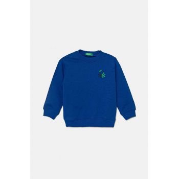 United Colors of Benetton hanorac de bumbac pentru copii cu imprimeu, 3J70G10F0