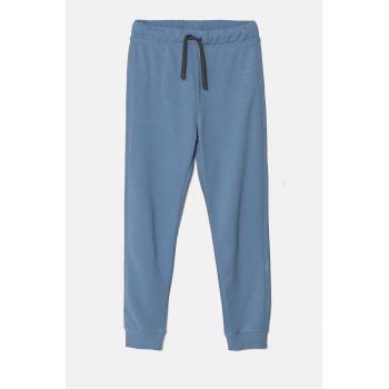 United Colors of Benetton pantaloni de trening din bumbac pentru copii neted, 3J68CF058