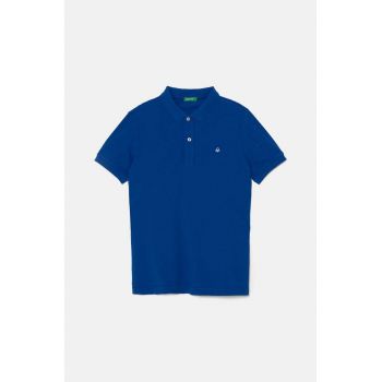 United Colors of Benetton tricouri polo din bumbac pentru copii neted