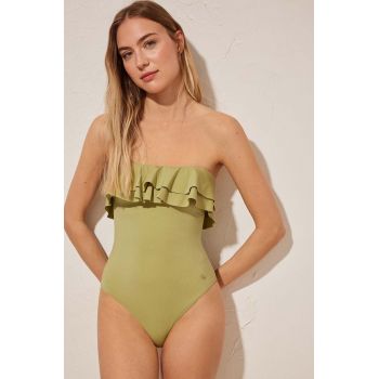 women'secret costum de baie dintr-o bucată MACARELLA culoarea verde, cupa rigidizata, 5528281