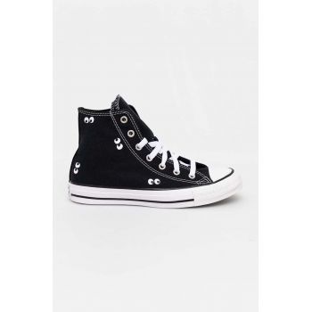 Converse tenisi copii CHUCK TAYLOR ALL STAR culoarea negru, A10386C