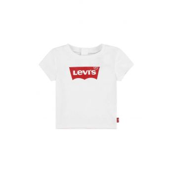 Levi's tricou din bumbac pentru bebelusi BATWING TEE culoarea alb, 1EK825