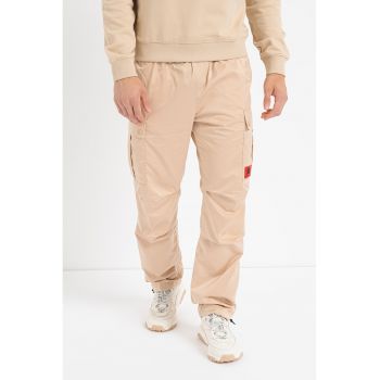 Pantaloni cargo cu talie ajustabila Guno243