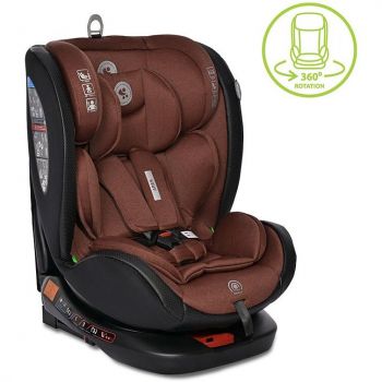 Scaun Auto Ares Isofix i-Size Rotativ 360 Grade 40-150 cm 0 luni-12 ani Ginger