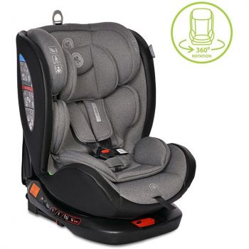 Scaun Auto Ares Isofix i-Size Rotativ 360 Grade 40-150 cm 0 luni-12 ani Grey