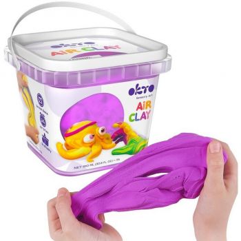 Set Air Clay pentru Modelaj Mov 200g