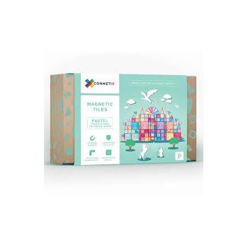 Set De Constructie Magnetic 12 De Piese Cu Forme Dreptunghiulare Transparent Magnetic Tiles