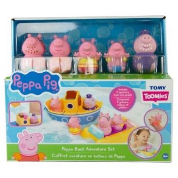 Set Jucarii de Baie Peppa Pig Adventure Boat 18Luni+ Multicolor