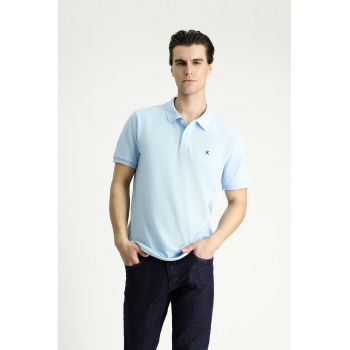 Tricou polo slim fit din bumbac