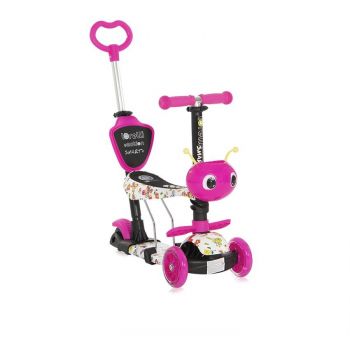 Trotineta Pentru Copii Smart Plus Pink Butterfly