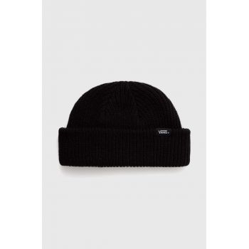 Vans caciula copii Core Basic Beanie culoarea negru, din tricot gros, VN000J5UBLK1