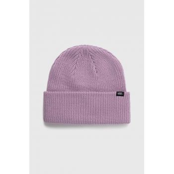 Vans caciula CORE BASICS BEANIE culoarea violet, din tricot gros, VN000QQWD451 de firma originala