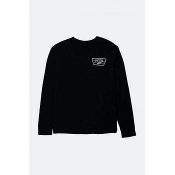 Vans longsleeve din bumbac pentru copii Full Patch Back culoarea negru, cu imprimeu, VN000JCTY281