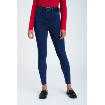 Blugi skinny cu talie inalta1