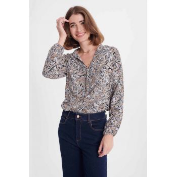 Bluza-tunica cu model paisley