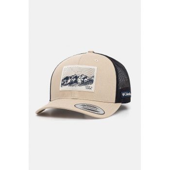 Columbia sapca Mesh Snap Back culoarea bej, cu imprimeu, 1652541