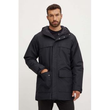 Jack Wolfskin geaca barbati, culoarea negru, de iarna