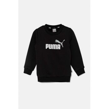 Puma bluza copii culoarea negru, cu imprimeu