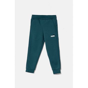 Puma pantaloni copii culoarea verde, melanj