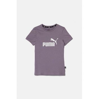 Puma tricou de bumbac pentru copii culoarea violet