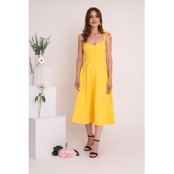 Rochie midi cu croiala in A Melina