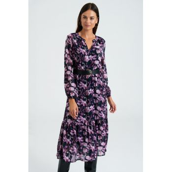 Rochie midi cu model floral