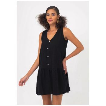 Rochie mini evazata cu decolteu in V