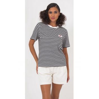 Tricou de bumbac organic cu model in dungi