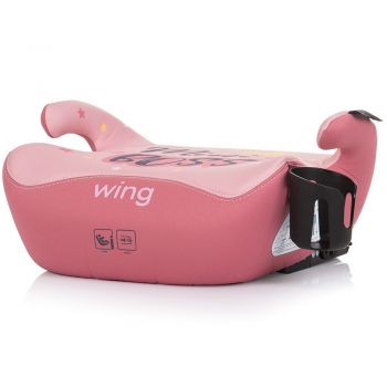 Inaltator auto Chipolino Wing cu sistem Isofix I-Size 125-150 cm pink mini boss