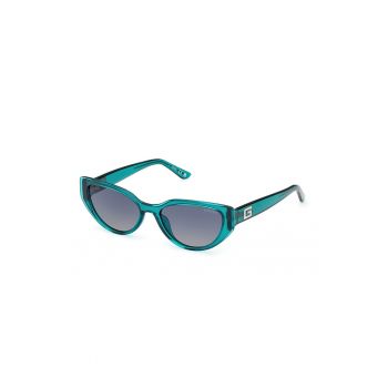 Ochelari de soare cat-eye cu lentile uni