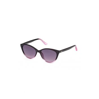 Ochelari de soare cat-eye cu model uni si lentile in degrade ieftini