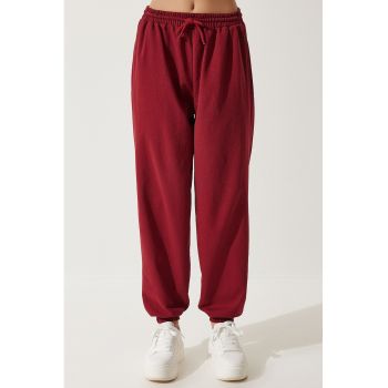 Pantaloni de trening relaxed fit cu buzunare laterale