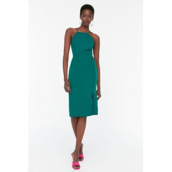 Rochie creion cu slit lateral