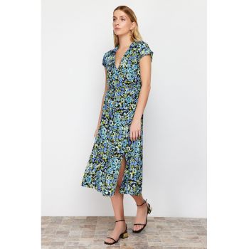 Rochie midi cu imprimeu floral