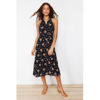 Rochie midi cu model floral