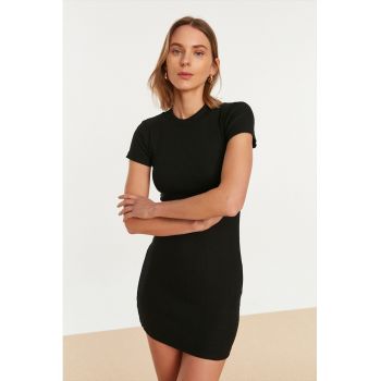 Rochie mini cu aspect striat