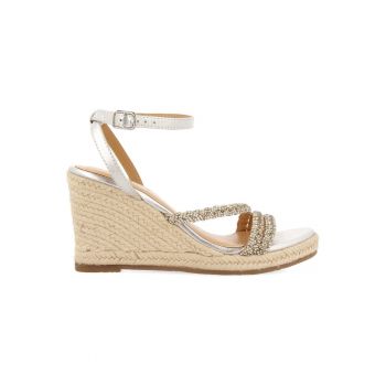 Sandale wedge cu garnituri de piele Menfi