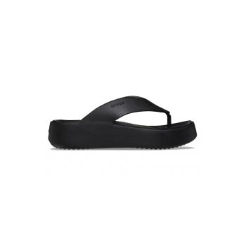 Papuci flip-flop cu talpa wegde