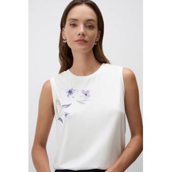 Top cu imprimeu floral