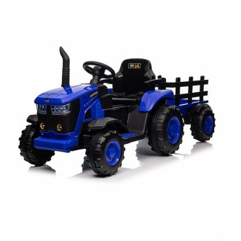 Tractor electric 12V cu remorca Nichiduta Track Blue