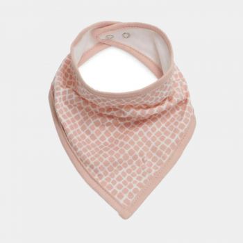 Baveta bandana din bumbac, set de 2 bucati, Snake Pale Pink