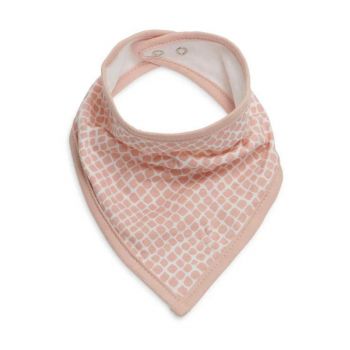 Baveta bandana din bumbac, set de 2 bucati, Snake Pale Pink