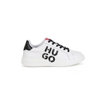 Pantofi sport de piele cu logo