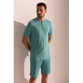 Pijama din amestec de bambus - cu pantaloni scurti