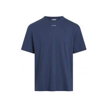 Tricou de bumbac organic cu decolteu la baza gatului