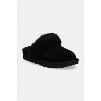 UGG papuci din piele intoarsa pentru copii K COZY II culoarea bej