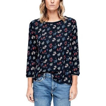 Bluza cu imprimeu floral, albastru, dama, s.Oliver la reducere